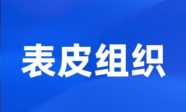 表皮组织