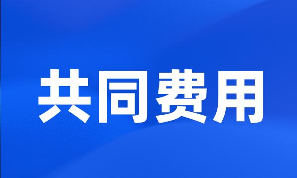 共同费用