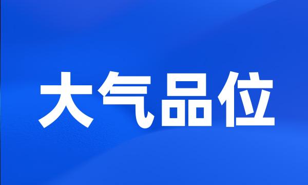 大气品位