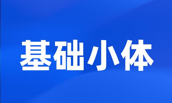 基础小体