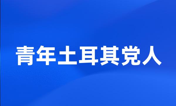 青年土耳其党人