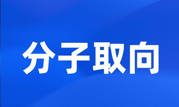 分子取向