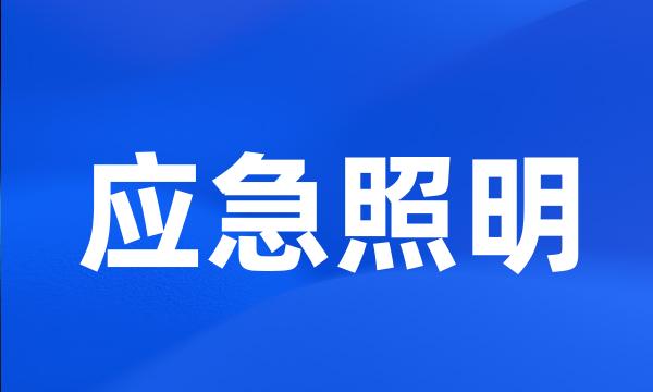 应急照明