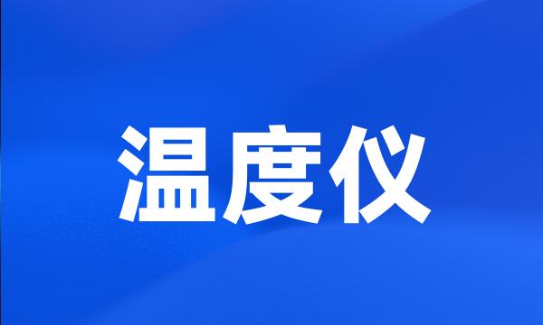 温度仪