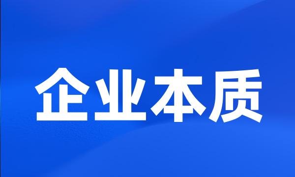 企业本质