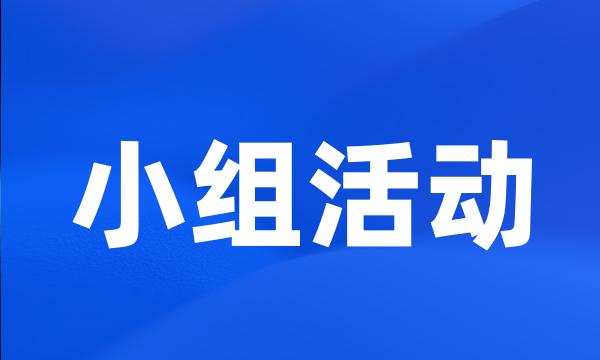 小组活动