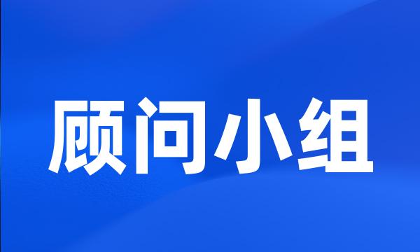 顾问小组