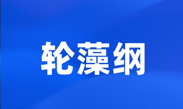 轮藻纲