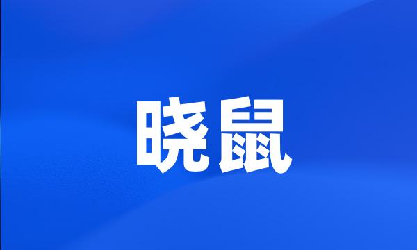 晓鼠