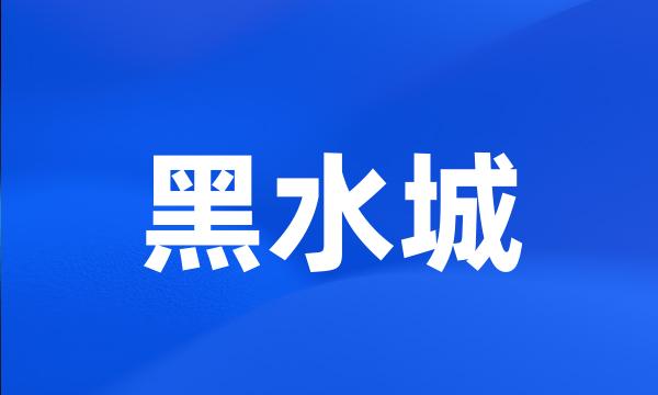 黑水城