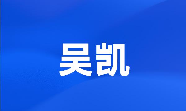 吴凯