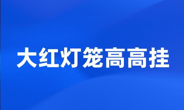 大红灯笼高高挂