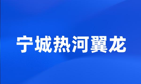 宁城热河翼龙