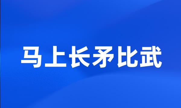 马上长矛比武