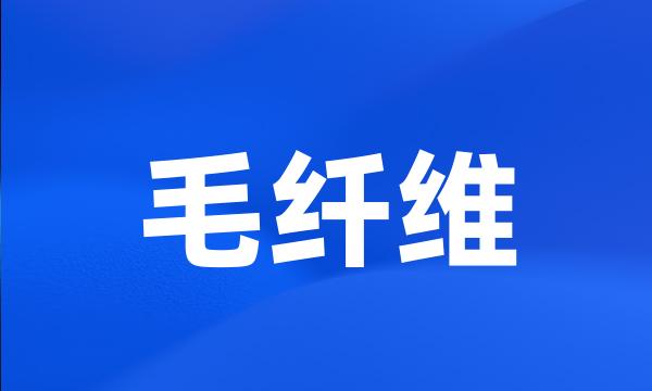 毛纤维