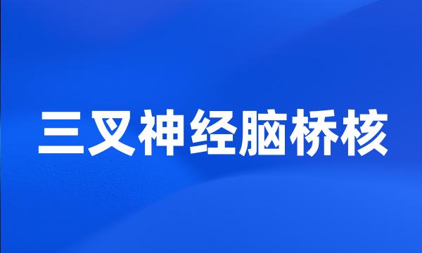 三叉神经脑桥核