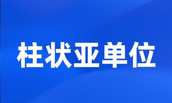 柱状亚单位