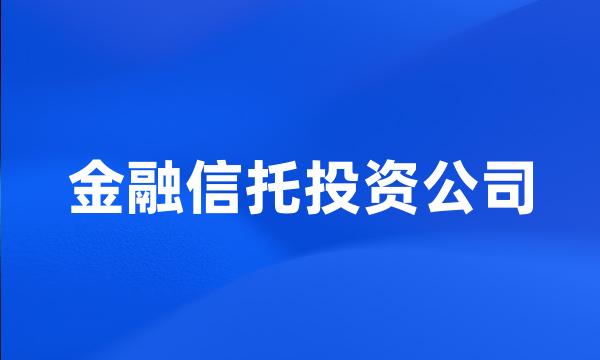 金融信托投资公司