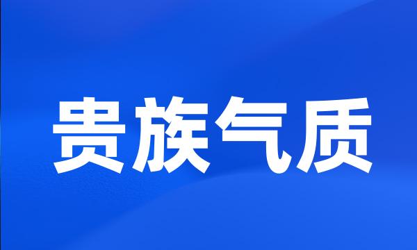 贵族气质