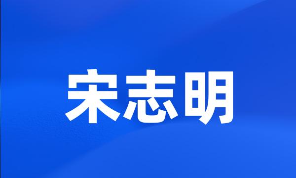 宋志明