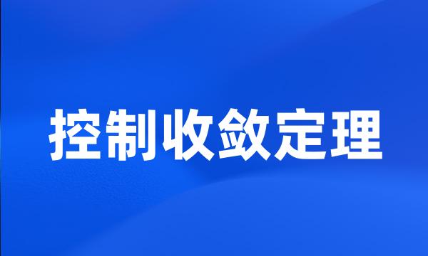 控制收敛定理