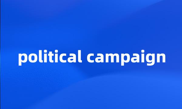 political campaign