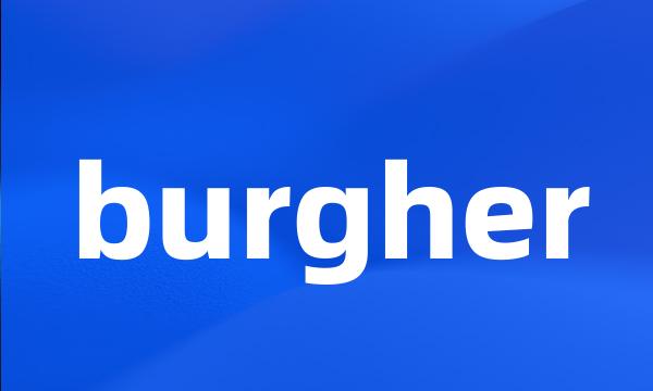 burgher