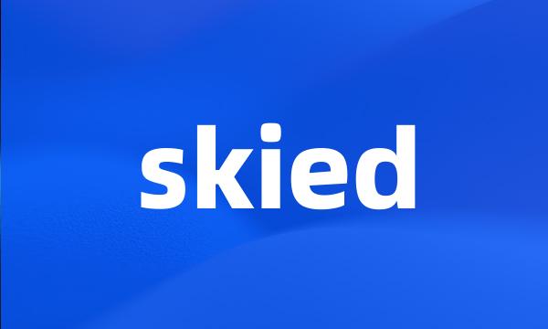 skied