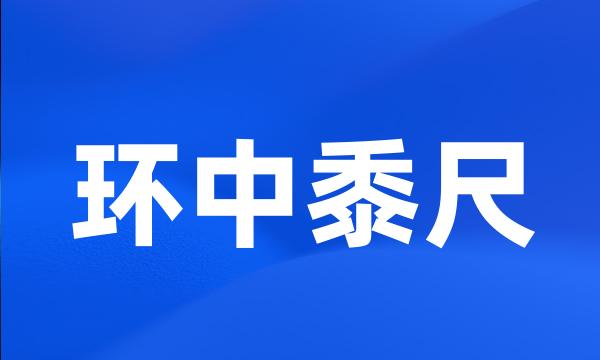 环中黍尺