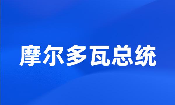 摩尔多瓦总统