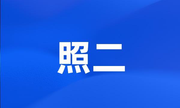 照二