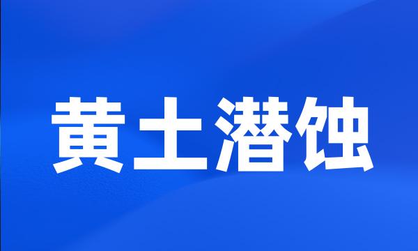 黄土潜蚀