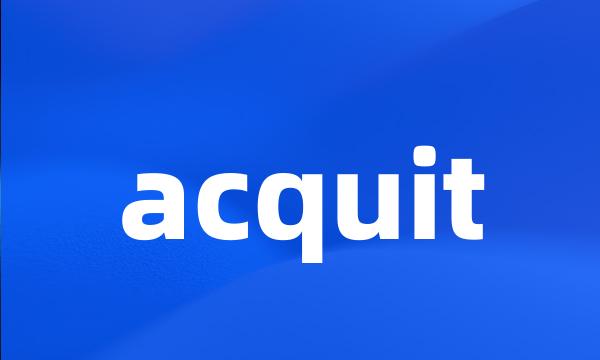 acquit