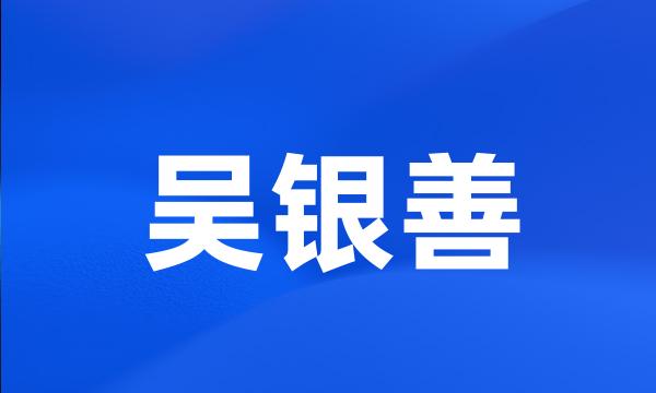 吴银善