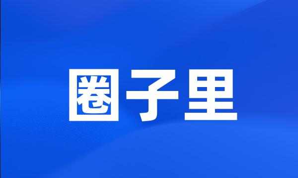 圈子里