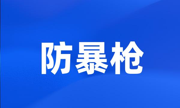 防暴枪