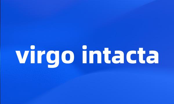 virgo intacta