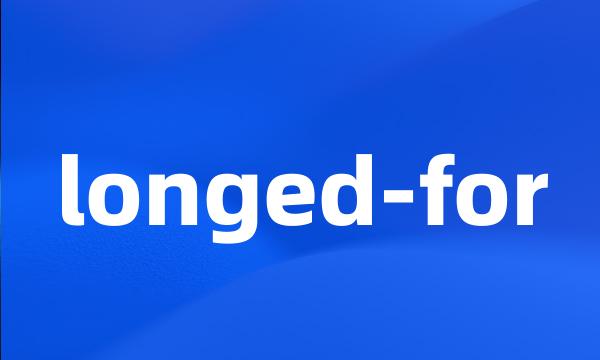 longed-for