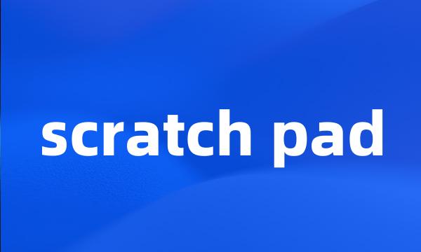 scratch pad