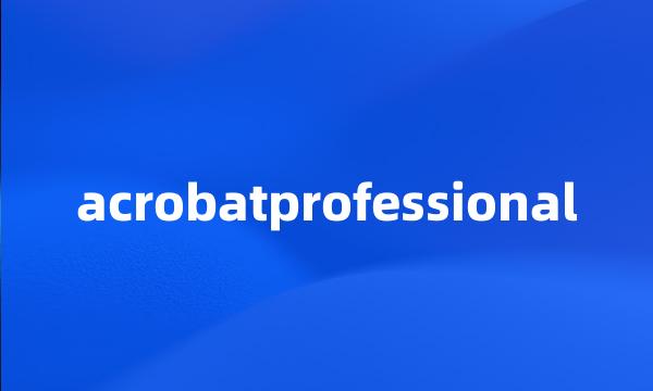 acrobatprofessional