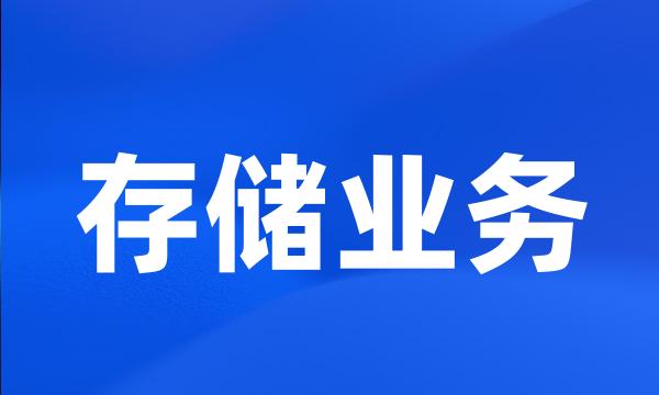 存储业务