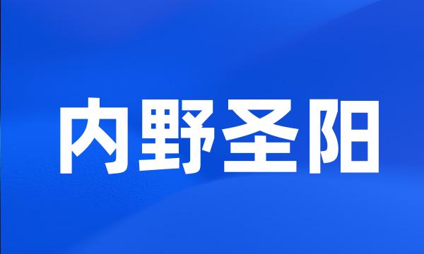 内野圣阳