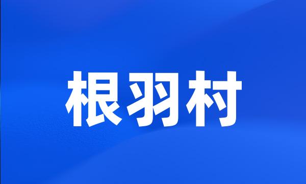 根羽村