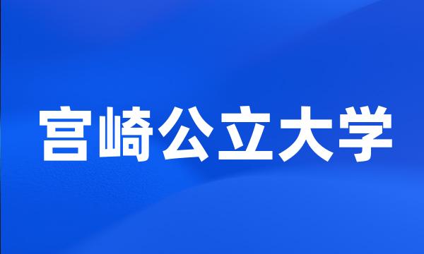 宫崎公立大学