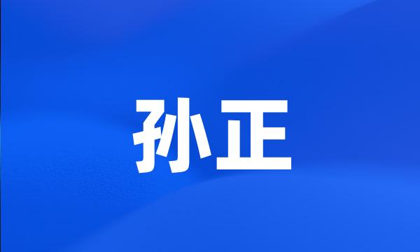 孙正