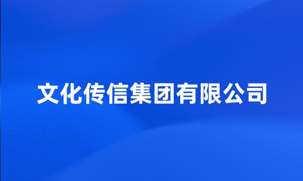 文化传信集团有限公司