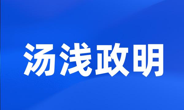 汤浅政明