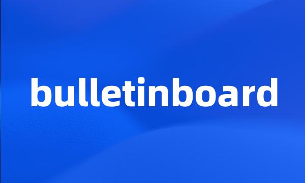 bulletinboard