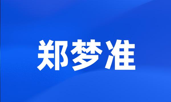 郑梦准