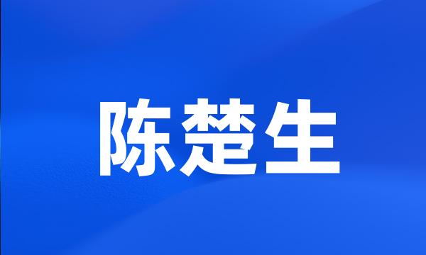 陈楚生